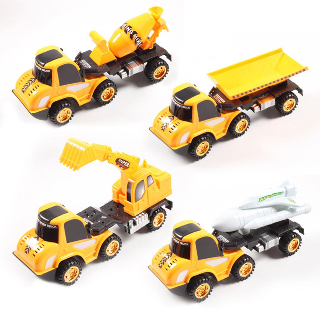 Pull Back Vehicle Construction Truck Model Toy Kids Gift Crane