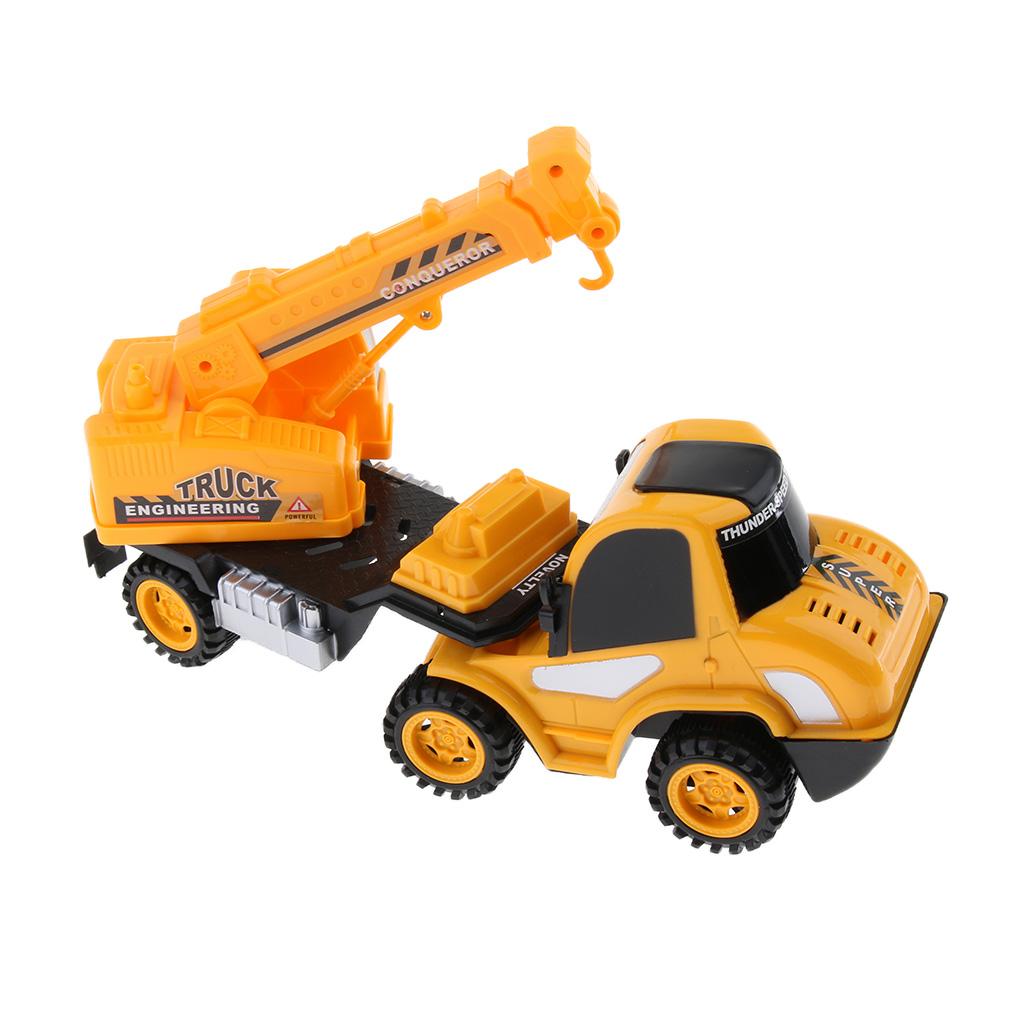 Pull Back Vehicle Construction Truck Model Toy Kids Gift Crane