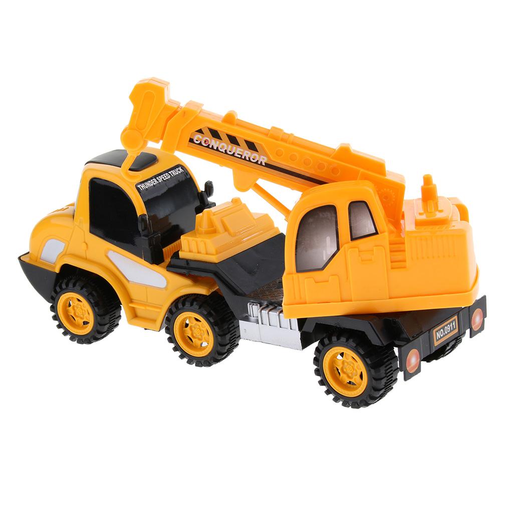 Pull Back Vehicle Construction Truck Model Toy Kids Gift Crane