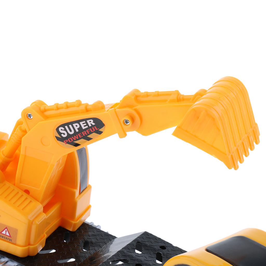 Pull Back Vehicle Construction Truck Model Toy Kids Gift Excavator