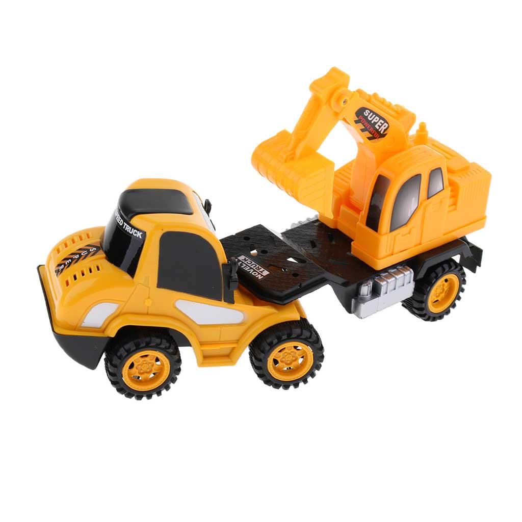 Pull Back Vehicle Construction Truck Model Toy Kids Gift Excavator