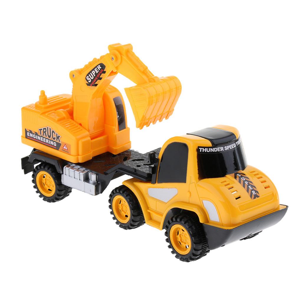 Pull Back Vehicle Construction Truck Model Toy Kids Gift Excavator