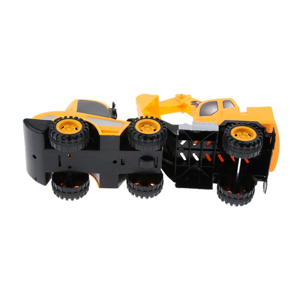Pull Back Vehicle Construction Truck Model Toy Kids Gift Excavator