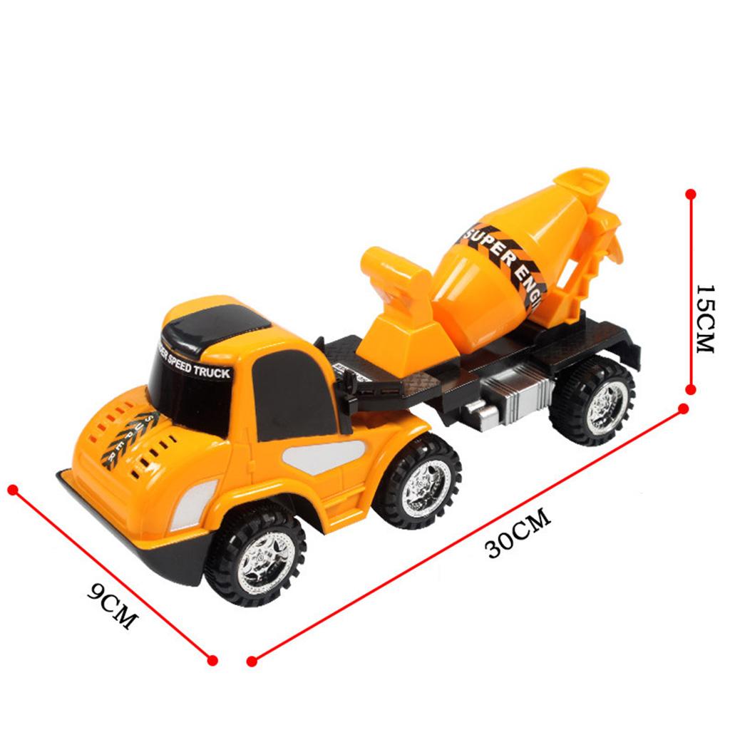 Pull Back Vehicle Construction Truck Model Toy Kids Gift Cement Truck