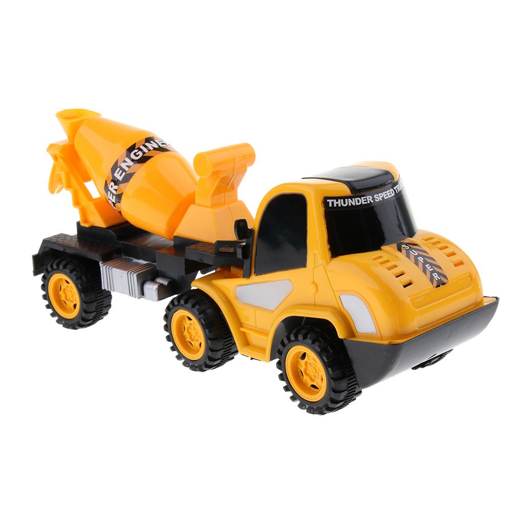 Pull Back Vehicle Construction Truck Model Toy Kids Gift Cement Truck