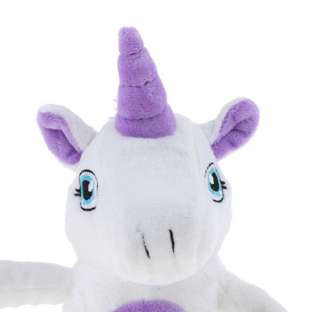 Children Electronic Pet Walking Speaking Unicorn Stuffed Animal Plush Soft Doll Kids Baby Educational Toy Gift –White