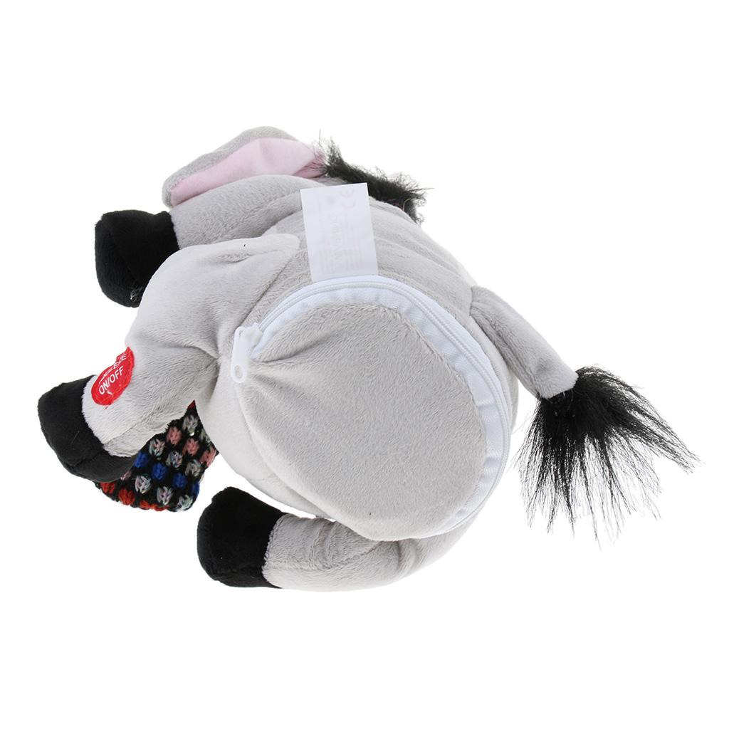 Funny Electric Plush Singing Dancing Donkey Doll Kids Early Educational Toy