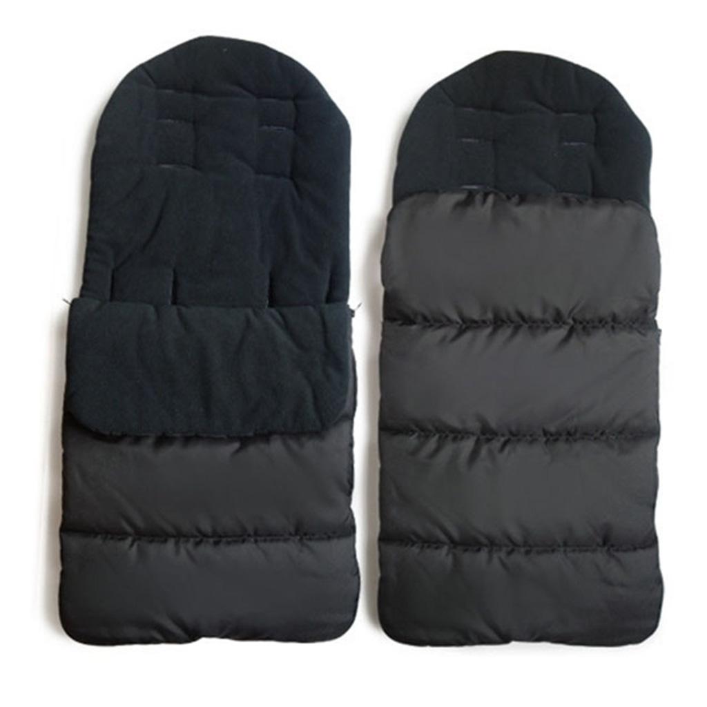 Multi-Purpose Baby Stroller Sleeping Bag Warm Swaddle Blanket Footmuff Black