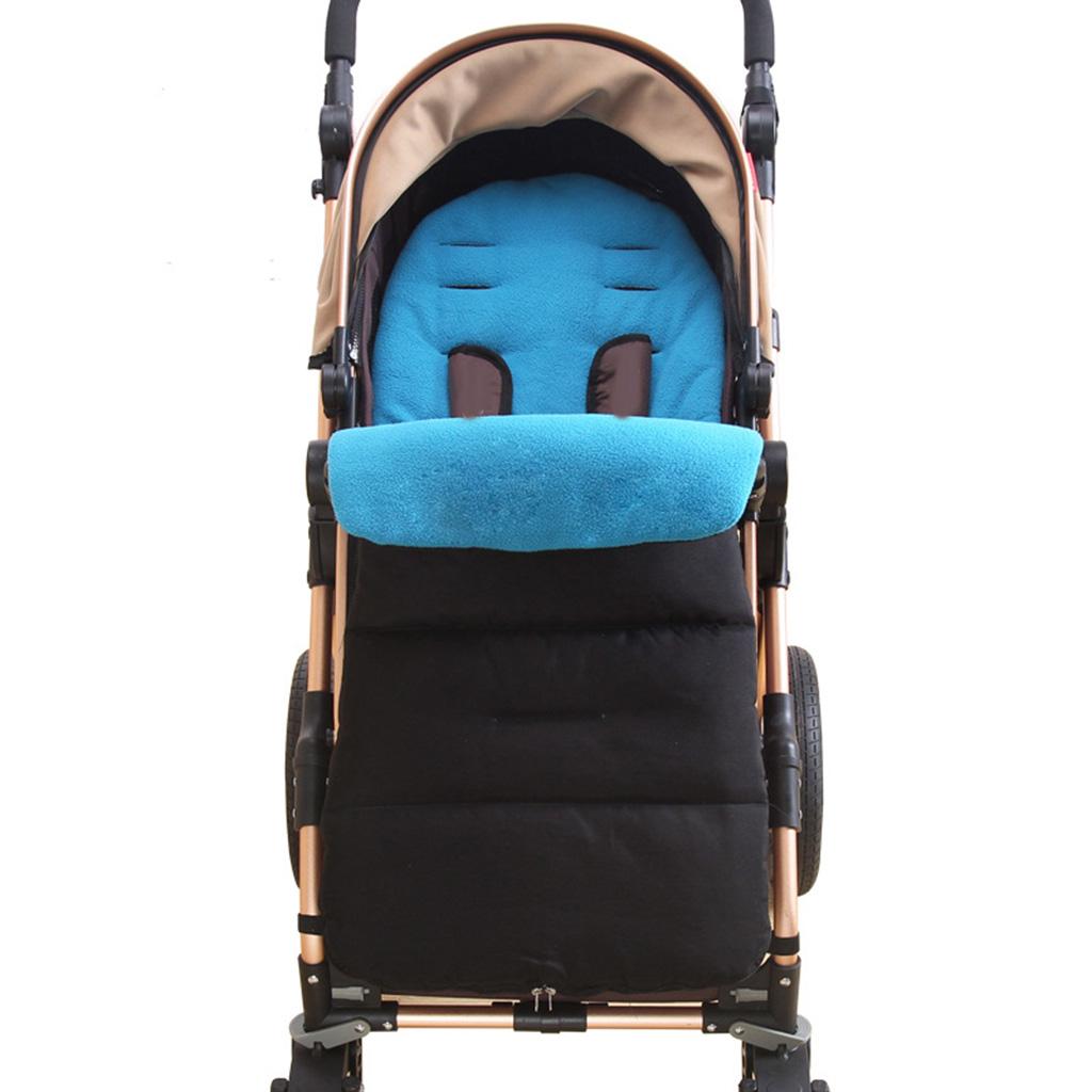 Multi-Purpose Baby Stroller Sleeping Bag Warm Swaddle Blanket Footmuff Blue