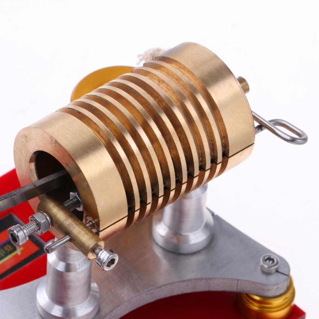 300-500RPM Flame Licker Eater Flywheel Stirling Engine Motor Generator Science Kits