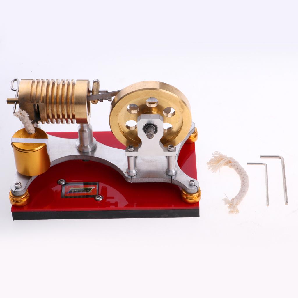 300-500RPM Flame Licker Eater Flywheel Stirling Engine Motor Generator Science Kits
