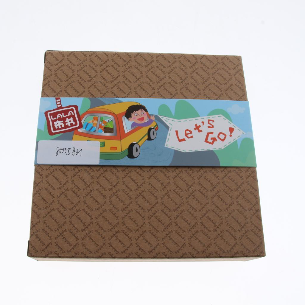 Non-Toxic Soft Cloth Book Crinkle Friction w/ rustling Sound Baby Toy Let Go