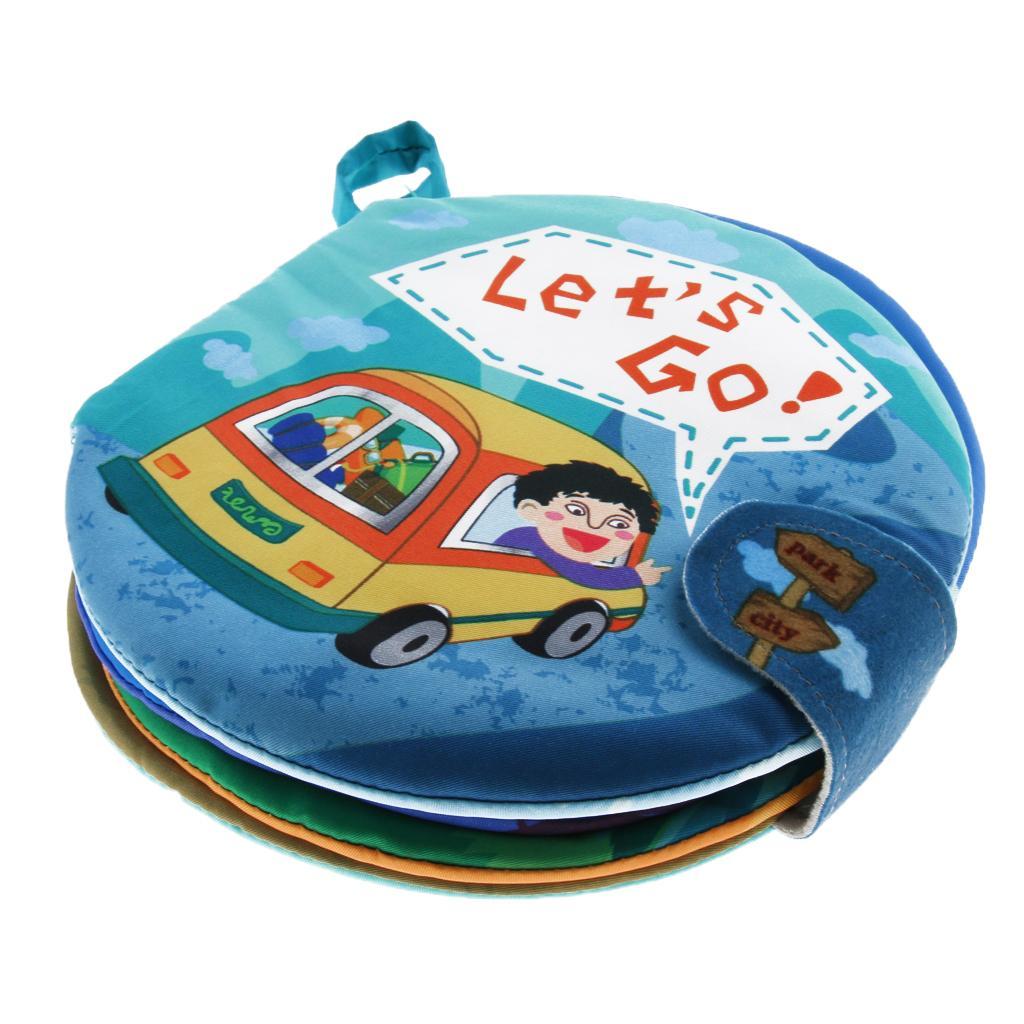 Non-Toxic Soft Cloth Book Crinkle Friction w/ rustling Sound Baby Toy Let Go