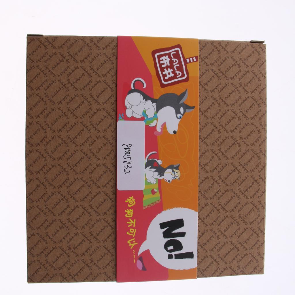Non-Toxic Soft Cloth Book Crinkle Friction w/ rustling Sound Baby Toy Naughty Puppy