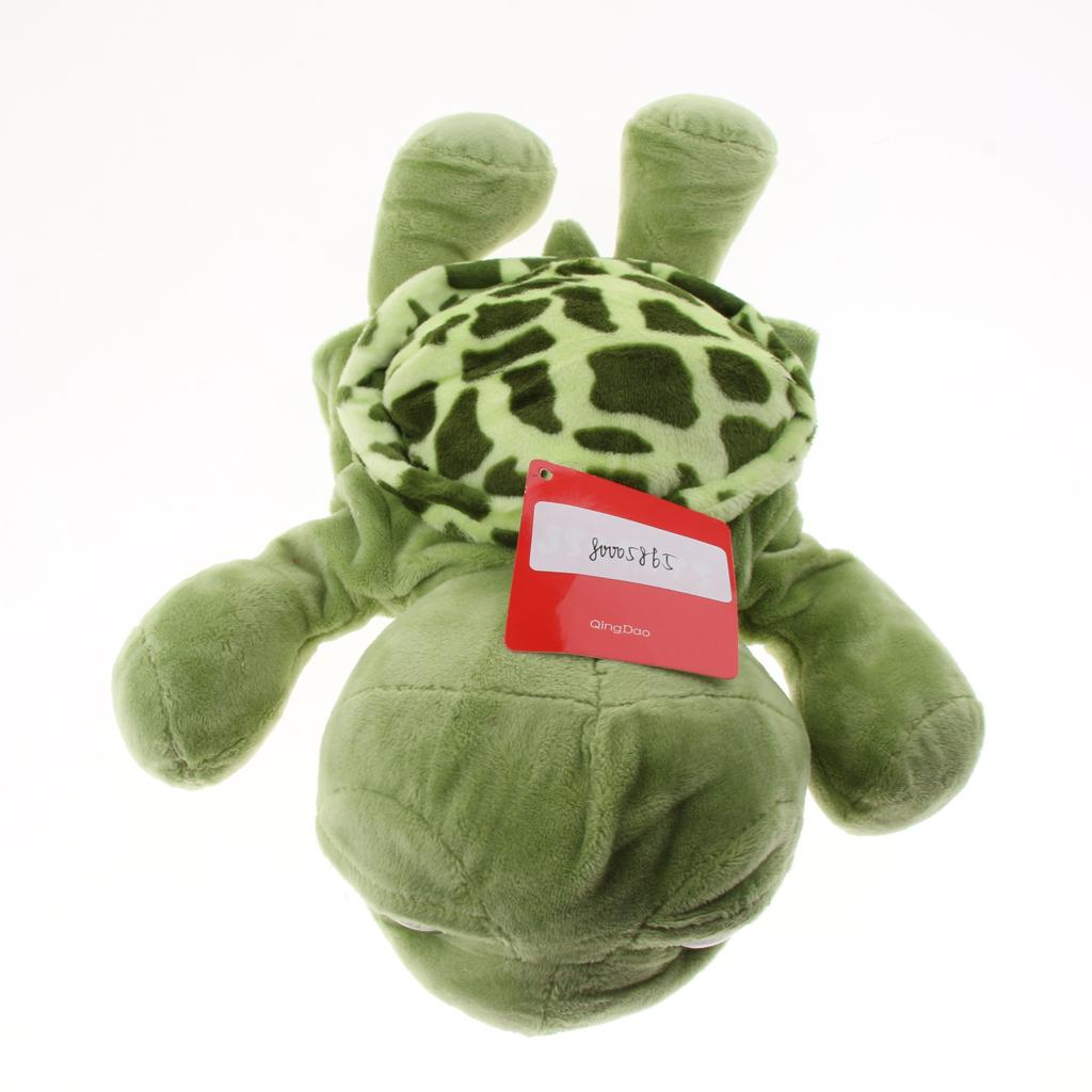 31cm Soft Plush Zoo Animals Hand Puppets for Kids Pretend Role Play Turtle