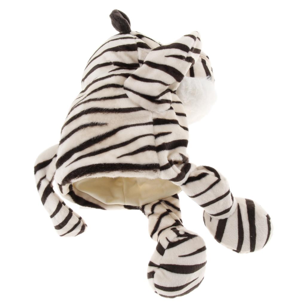 31cm Soft Plush Zoo Animals Hand Puppets for Kids Pretend Role Play Tiger