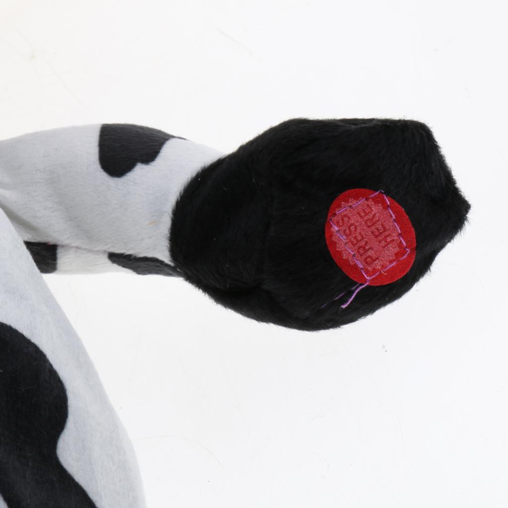 Cute Singing Dancing Naughty Soft Stuffed Animal Toy Animated Decor Cow