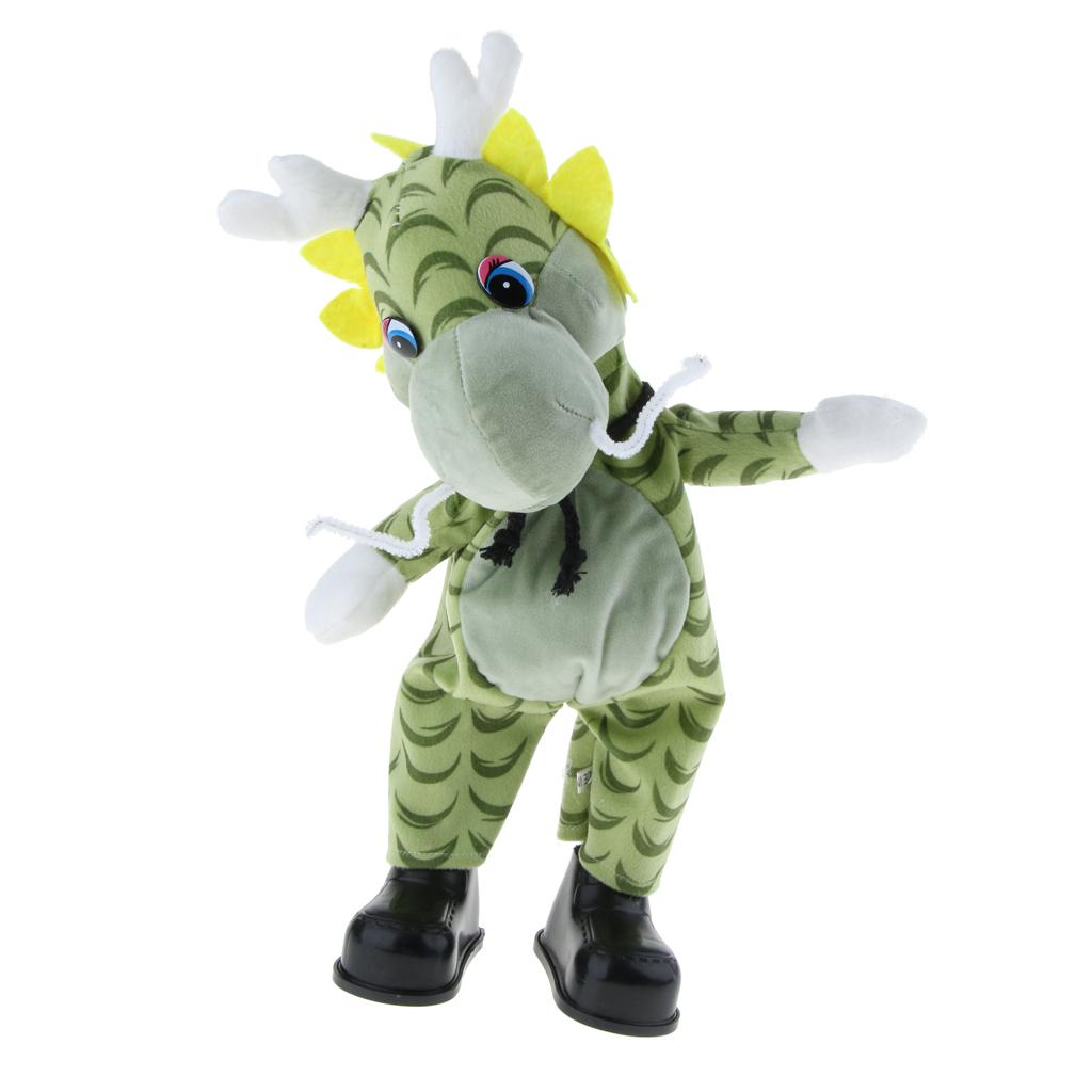 Cute Singing Dancing Naughty Soft Stuffed Animal Toy Animated Decor Dragon