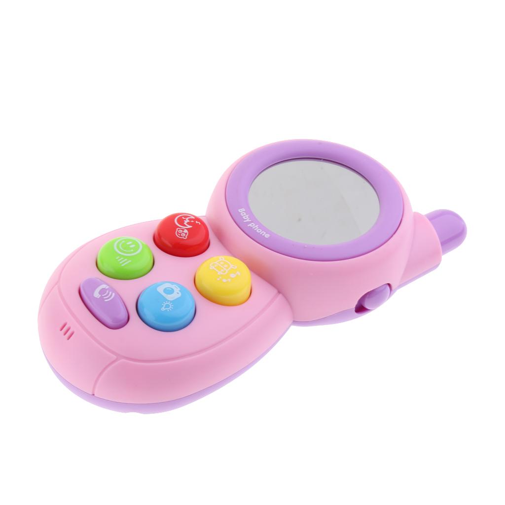 Baby Learning Musical Sound Mobile Phone Children Educational Toy Pink