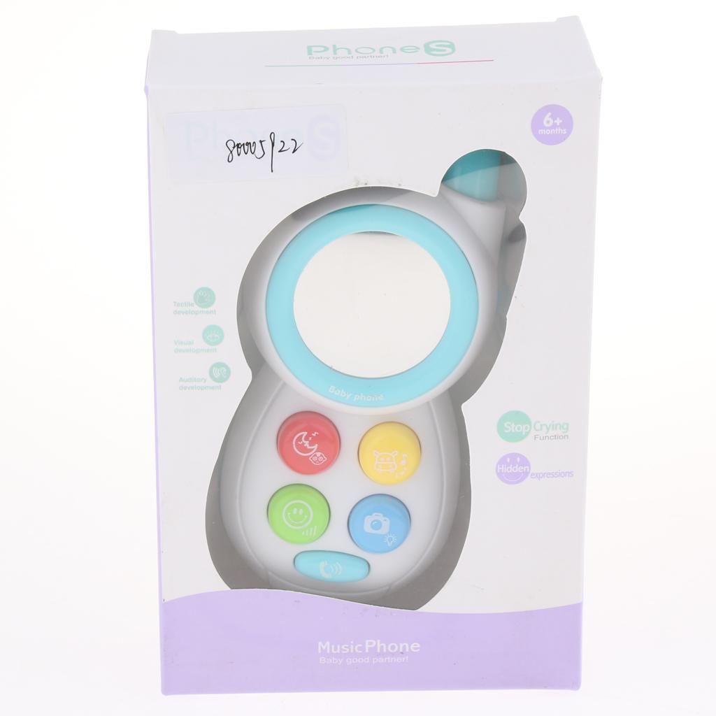 Baby Learning Musical Sound Mobile Phone Children Educational Toy Blue