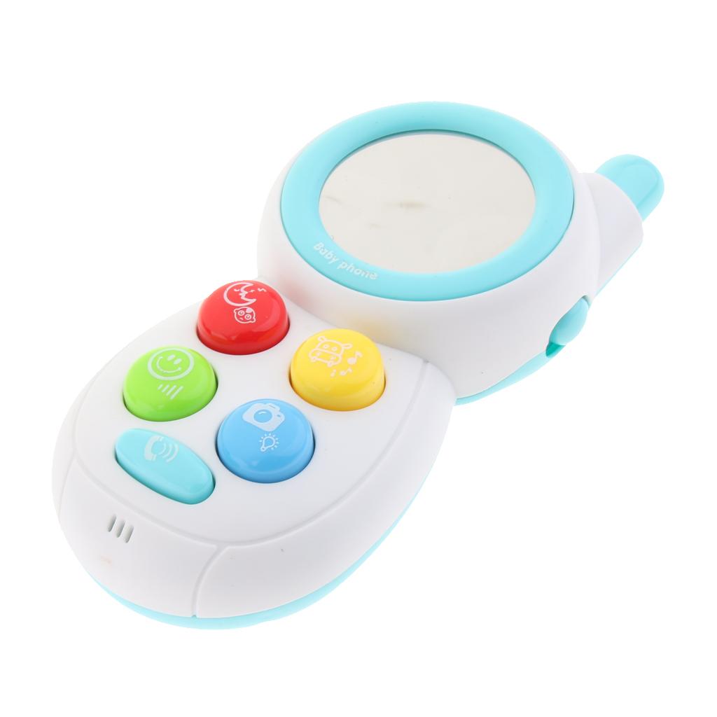 Baby Learning Musical Sound Mobile Phone Children Educational Toy Blue