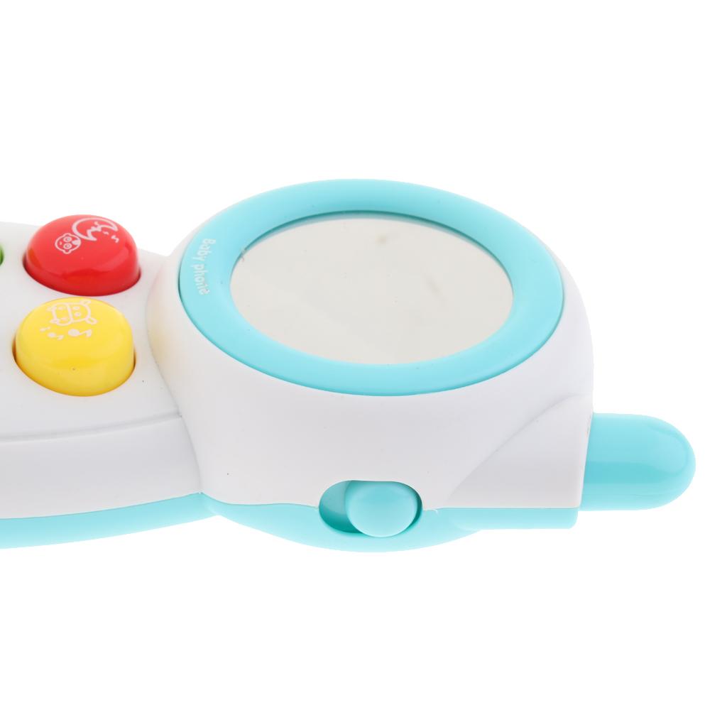 Baby Learning Musical Sound Mobile Phone Children Educational Toy Blue