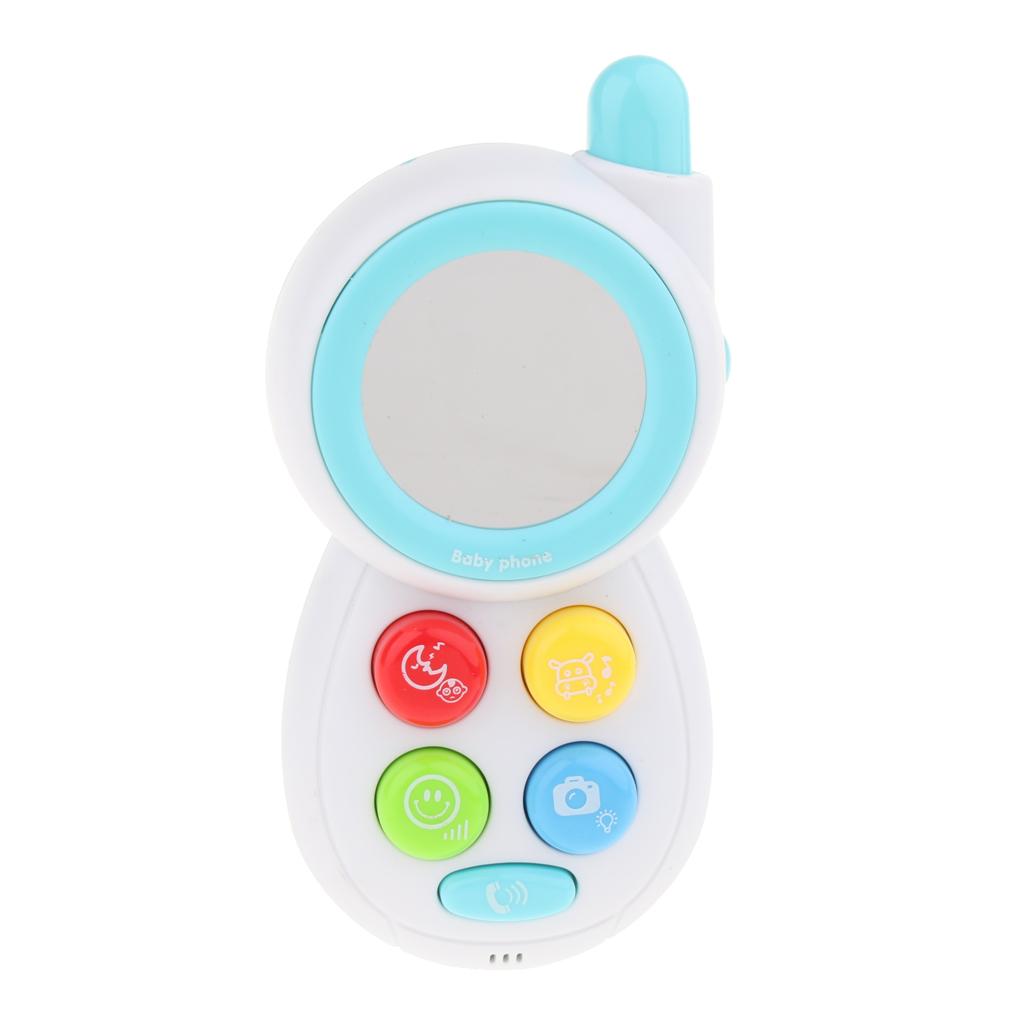 Baby Learning Musical Sound Mobile Phone Children Educational Toy Blue