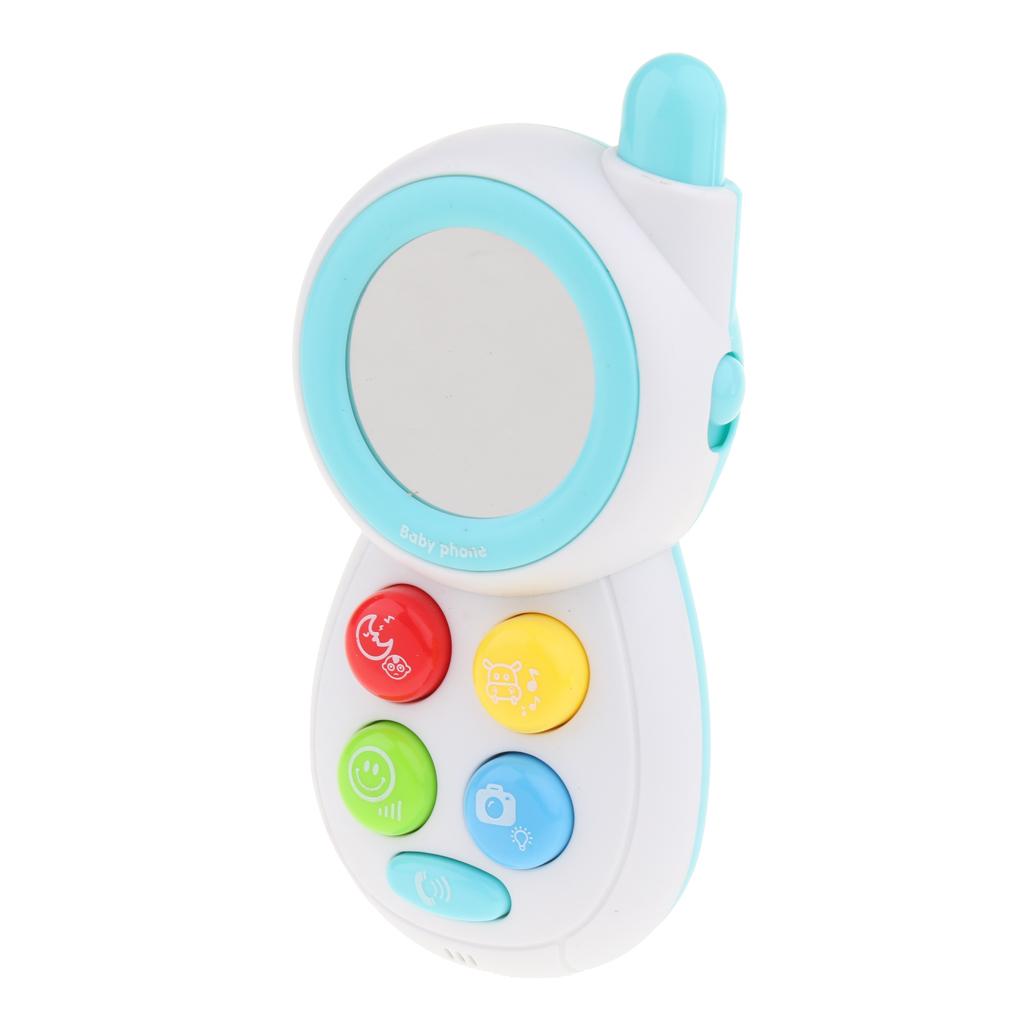 Baby Learning Musical Sound Mobile Phone Children Educational Toy Blue