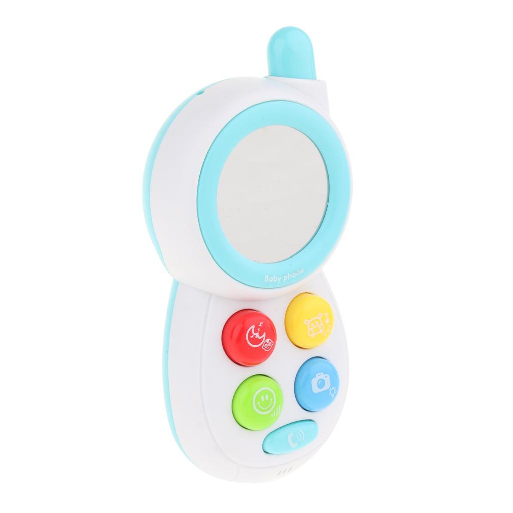 Baby Learning Musical Sound Mobile Phone Children Educational Toy Blue