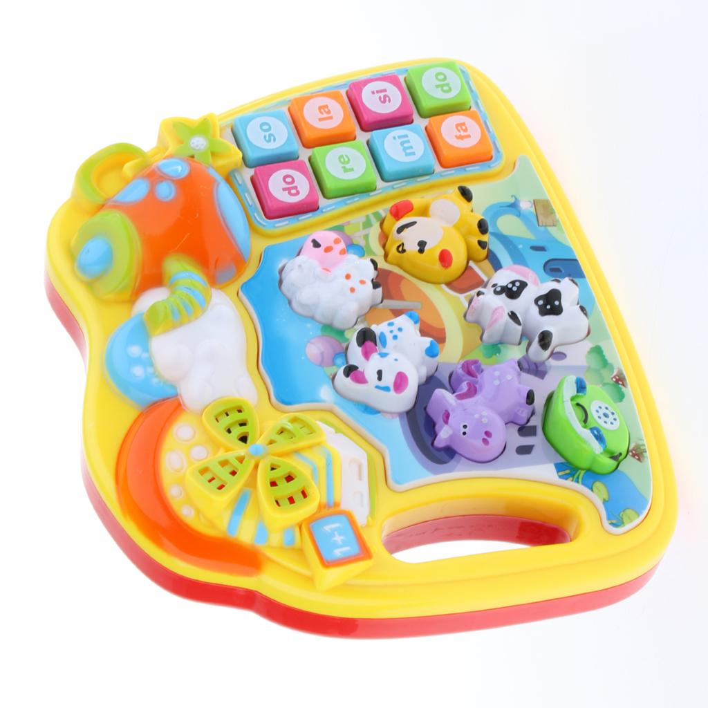 Baby Musical Toys Cartoon Music Piano Keyboard with Animal Sounds for Kids C