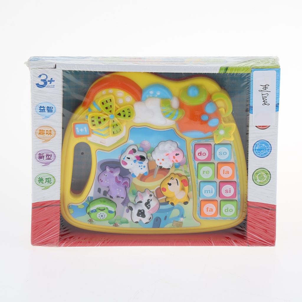 Baby Musical Toys Cartoon Music Piano Keyboard with Animal Sounds for Kids C