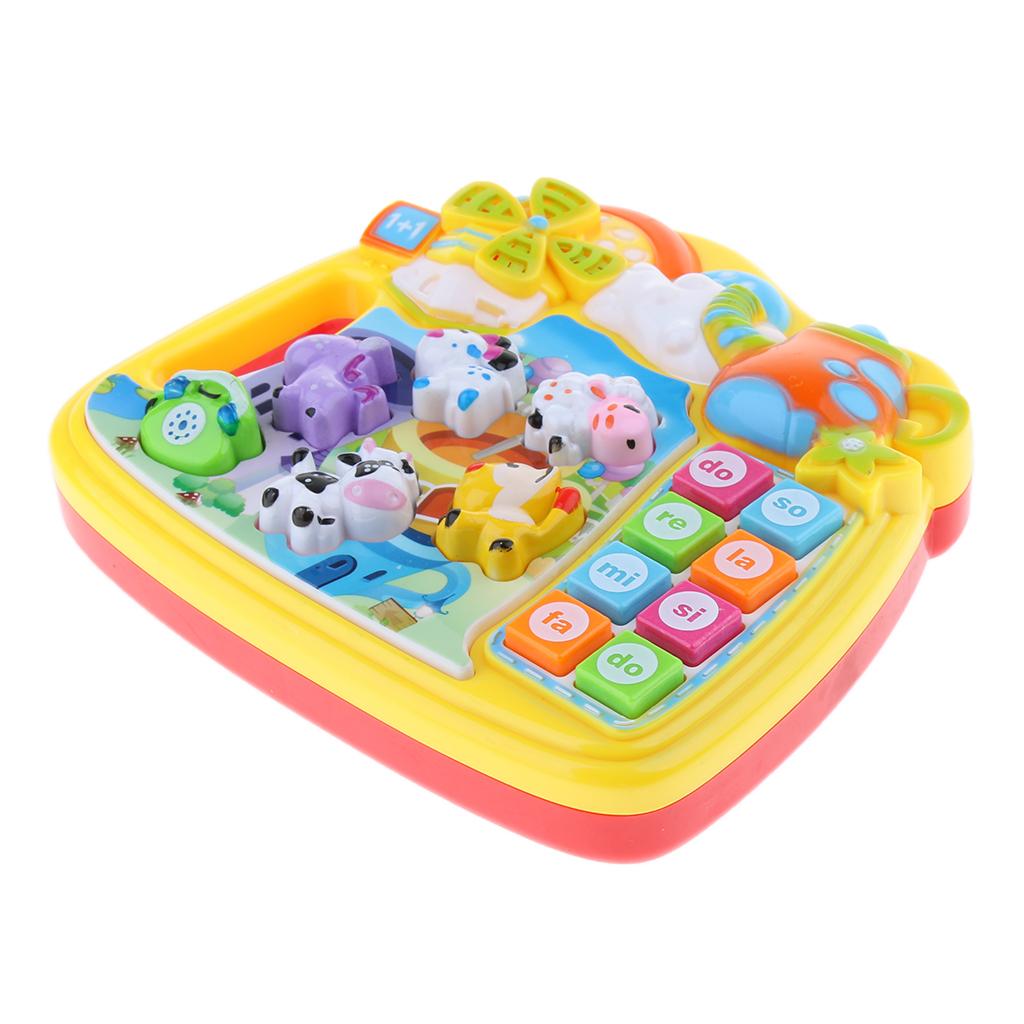 Baby Musical Toys Cartoon Music Piano Keyboard with Animal Sounds for Kids C