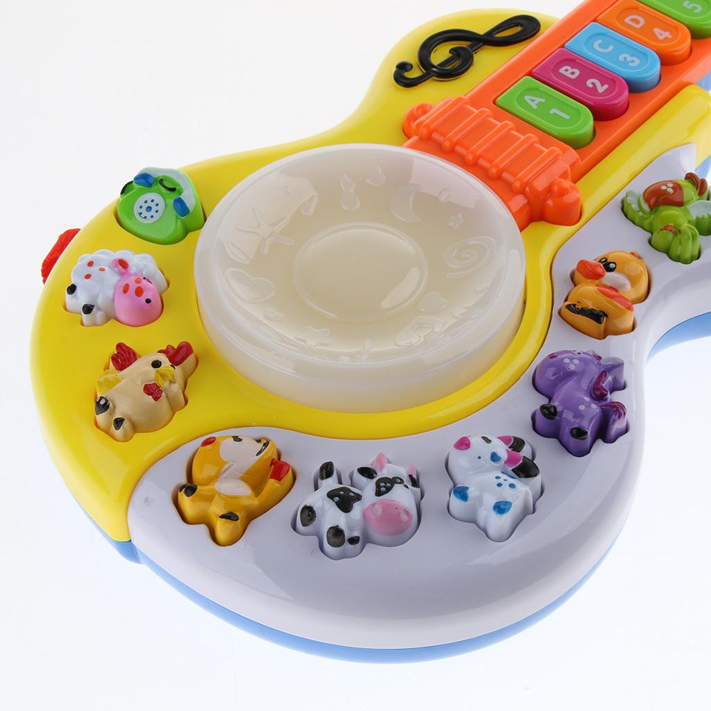 Electric Rock and Roll Giraffe Guitar Toy for Kids Baby