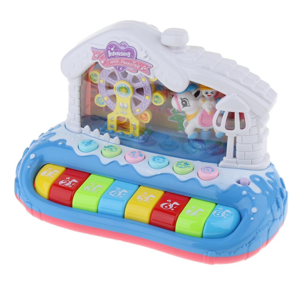Baby Piano Music Keyboard Musical Instrument Educational Learning Toy with Flashing LED Lights for Toddlers & Kids