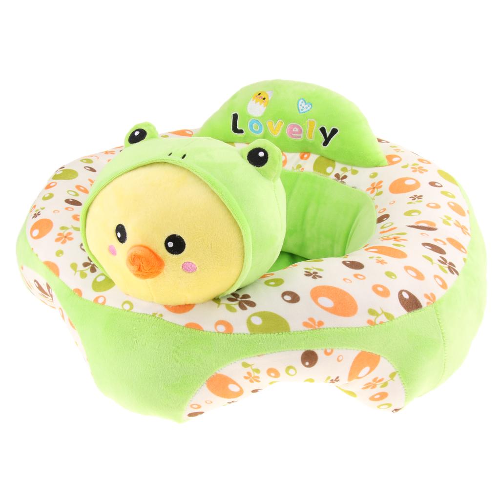 Infant Sitting Chair Baby Support Seat Soft Baby Sofa Green Frog