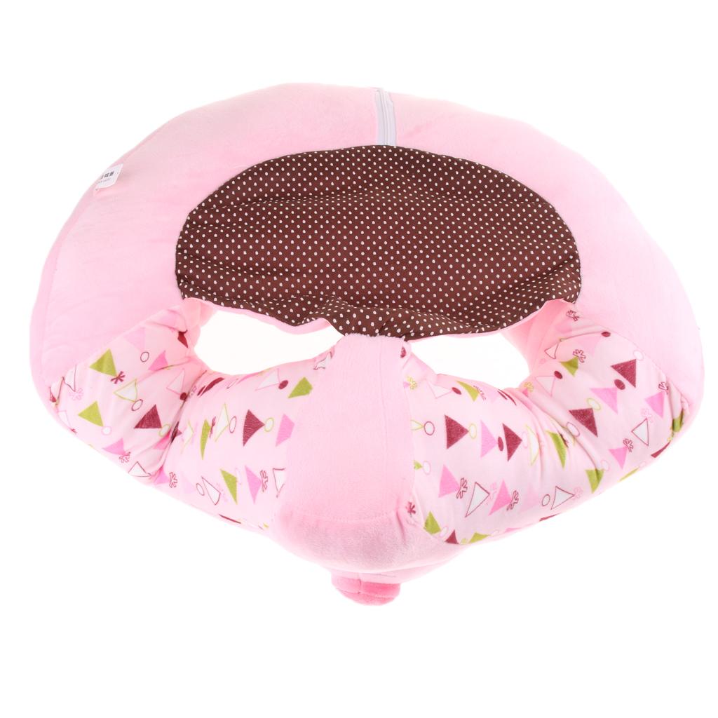 Infant Sitting Chair Baby Support Seat Soft Baby Sofa Pink Pig