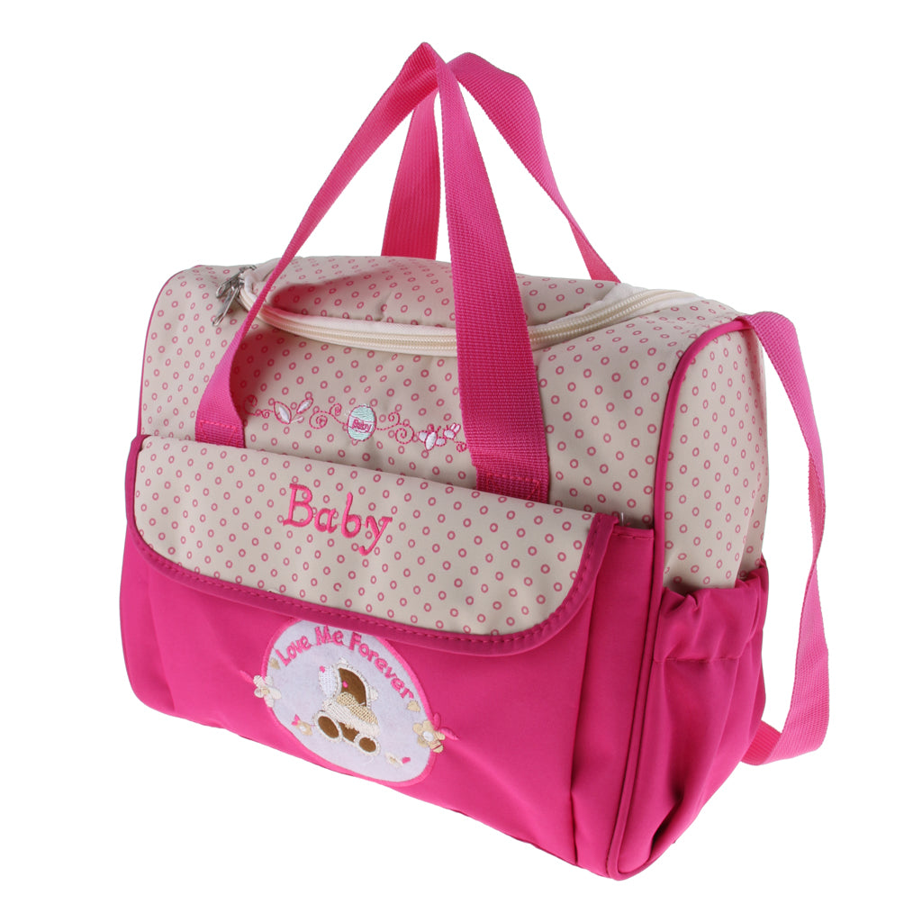 Mummy Multifunctional Baby Diaper Changing Maternity Handbag Pink