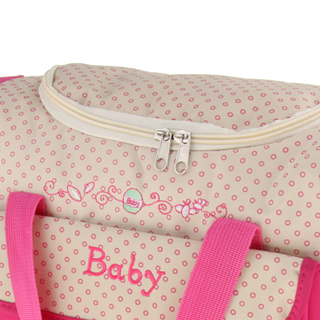 Mummy Multifunctional Baby Diaper Changing Maternity Handbag Pink