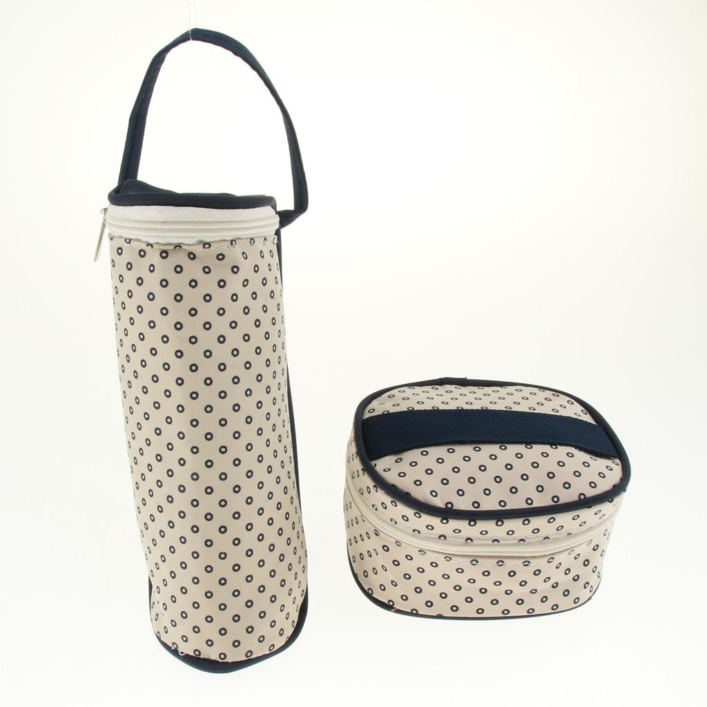 5pcs Baby Diaper Nappy Changing Mat Bags Tote Mummy Handbag Dark Blue