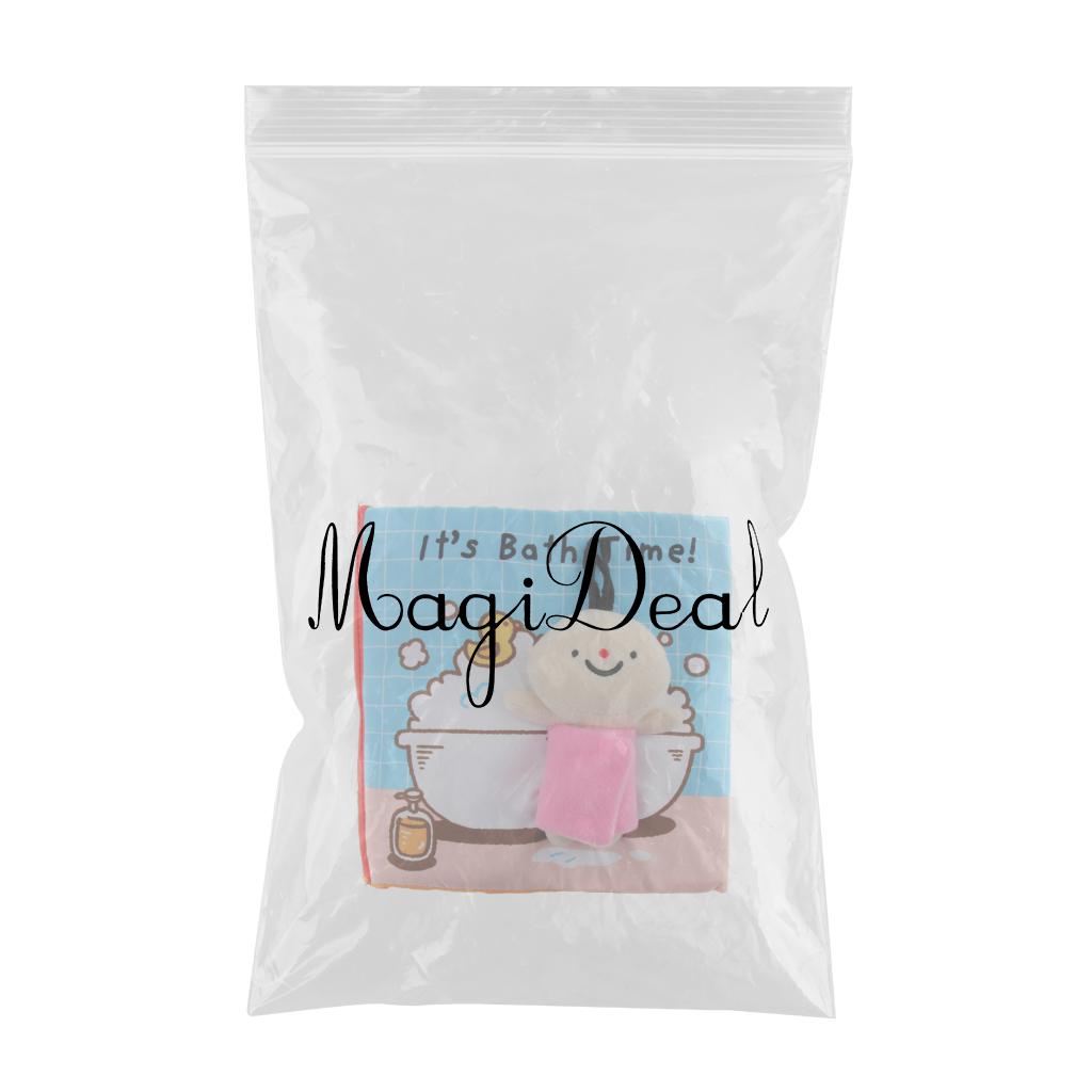 Soft Fabric Cloth Book for Baby Toddlers Early Educational Toy Bath Time