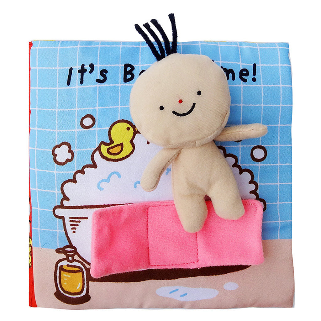 Soft Fabric Cloth Book for Baby Toddlers Early Educational Toy Bath Time