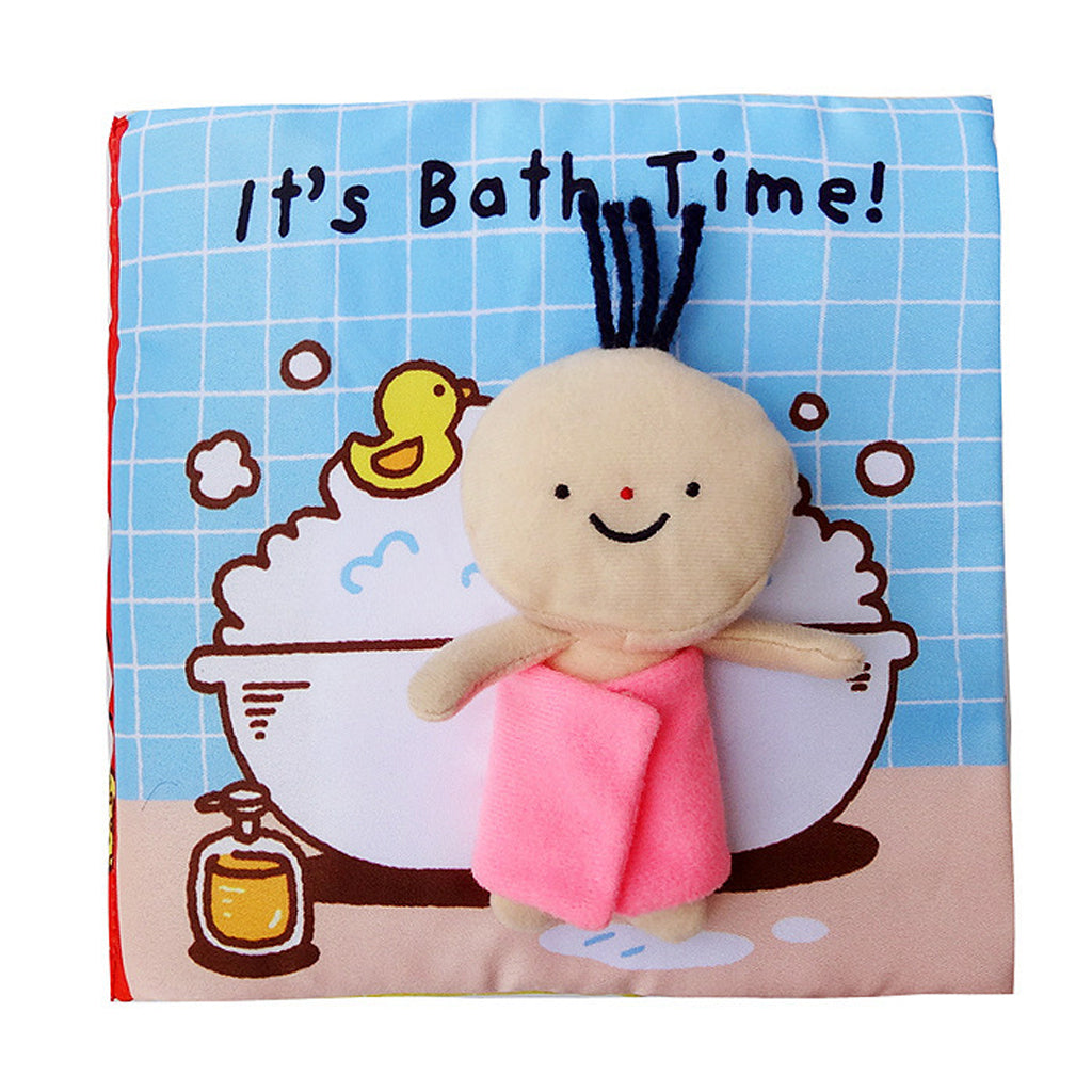 Soft Fabric Cloth Book for Baby Toddlers Early Educational Toy Bath Time