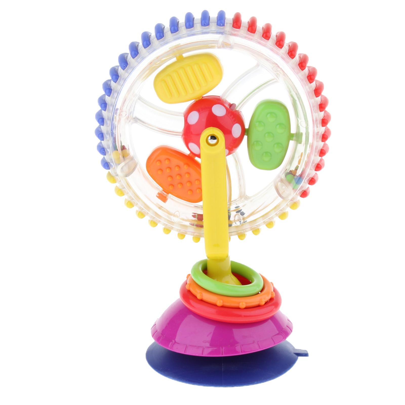 Colorful Rotating Ferris Wheel Toy Activity Center w/ Suction Base, Early Developmental Toy Gift for Baby