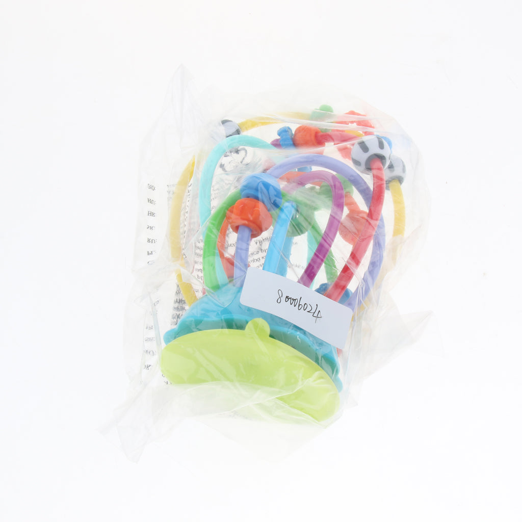 Bead Maze Activity Cube for Baby,Toddler Roller Coaster Sliding Beads with Suction Cups - Classic Developmental Toy for Babies 1 & 2 Year Olds