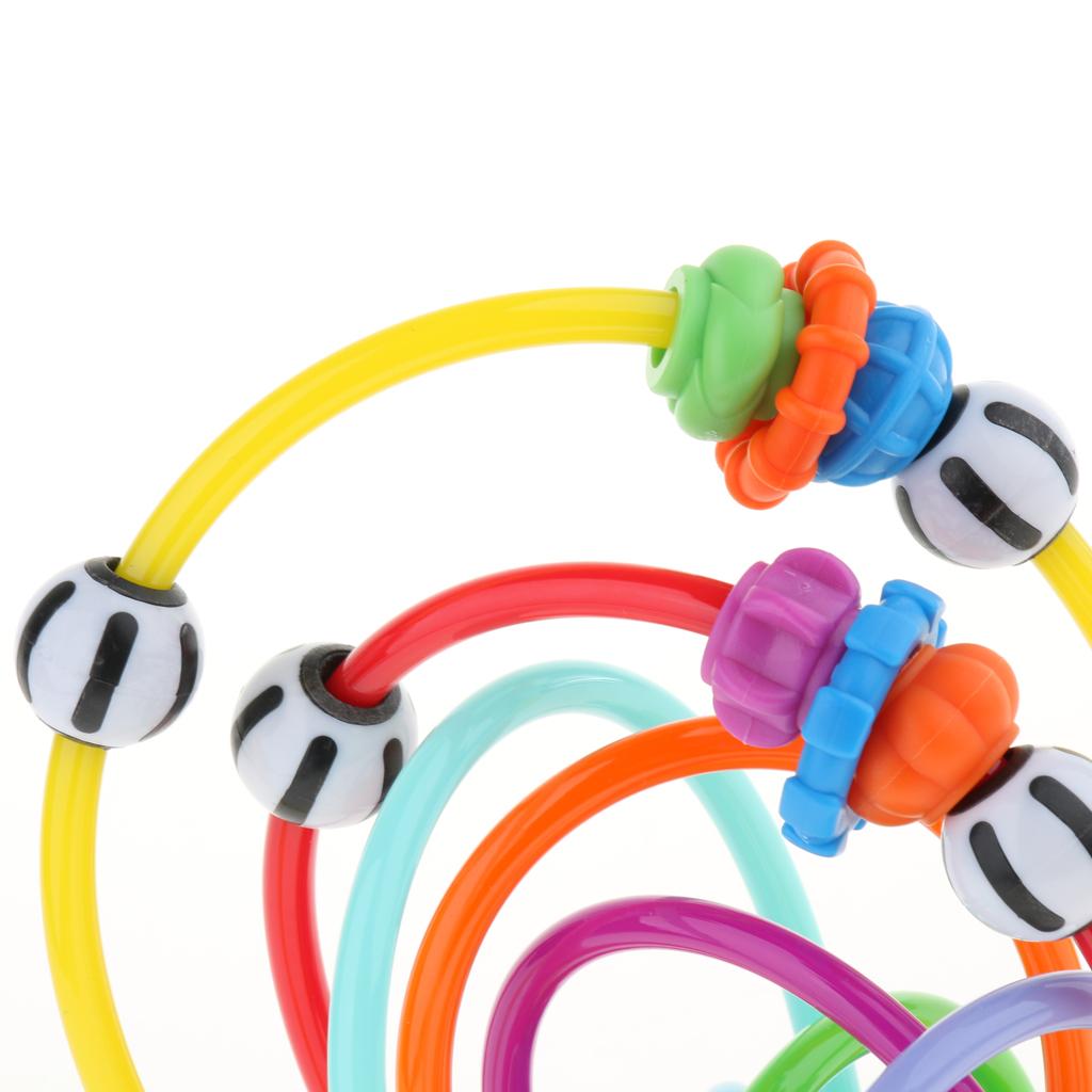 Bead Maze Activity Cube for Baby,Toddler Roller Coaster Sliding Beads with Suction Cups - Classic Developmental Toy for Babies 1 & 2 Year Olds