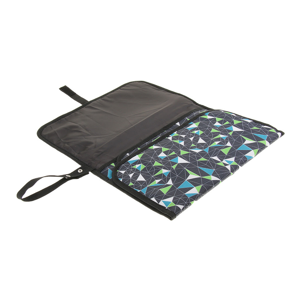 Baby Changing Mat Portable Clutch Diaper Change Pad Station Geometry Pattern