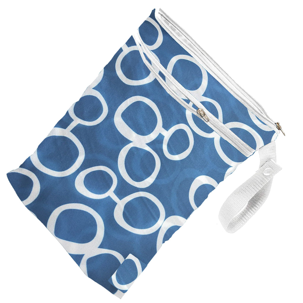 Wet Reusable Cloth Diaper Nappy Bags Waterproof Travel Carry Bag Green Dot