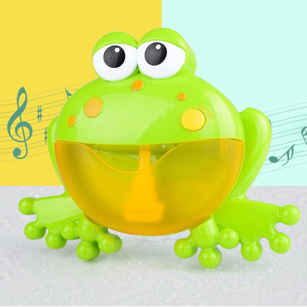 Baby Bath Bubble Toy Frog Blower Bubble Machine Maker with Nursery Rhyme Bathtub Toys for Infant Baby Children Kids Fun Tub Time