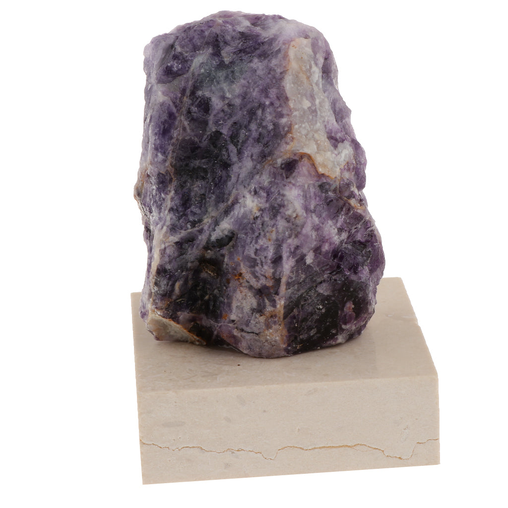 Natural Crystal Geode Fluorite Ornaments Rock for Table Decoration Purple