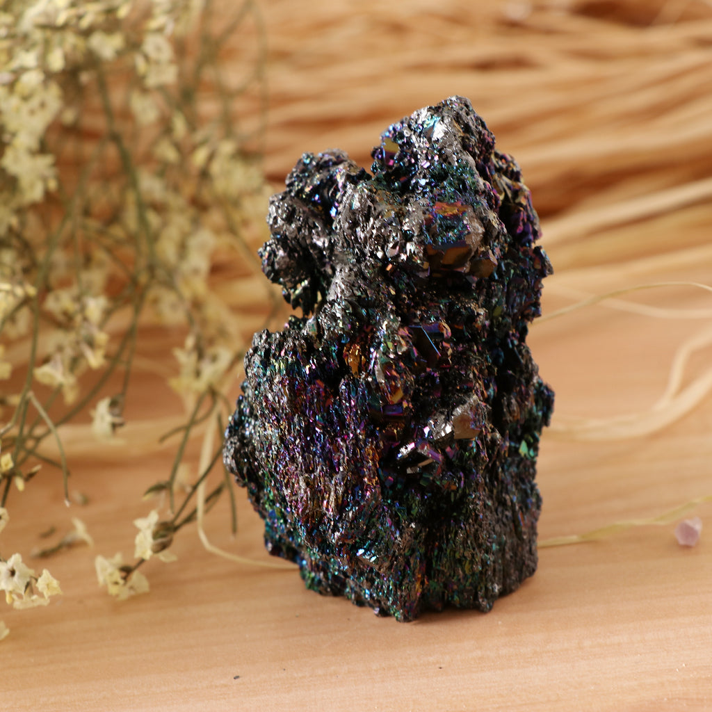 Crystal Raw Natural Stones Desktop Coal Crystal Stone for Living Room/ Office/Desktop Decor
